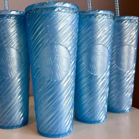 Starbucks Summer 24 Light Blue Swirl Venti Rambler - Picture 4 of 7